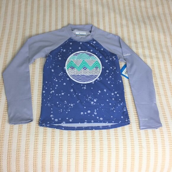 new 8 Columbia Sandy Shores Kids SPF 50 top long sleeve sunguard Omnishield - Picture 2 of 10